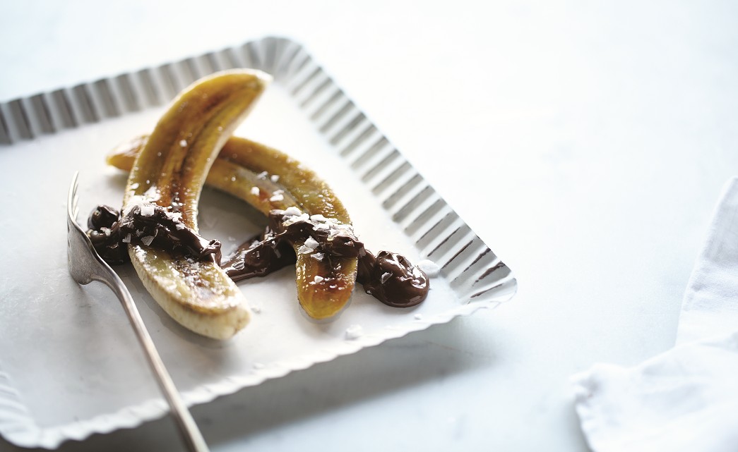 Caramelized Banana with Salty Nutella Cream