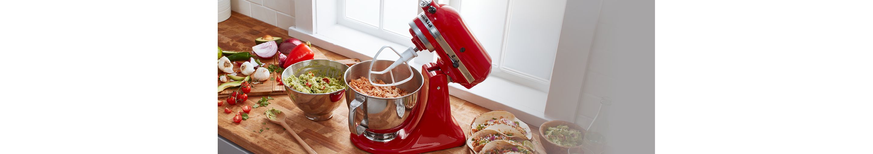 Stand mixer home page banner